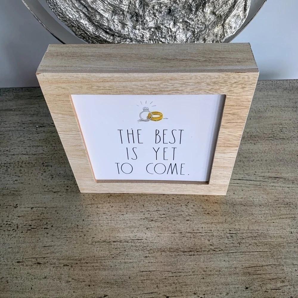 Rae Dunn “The Best is Yet to Come” Wood Sign